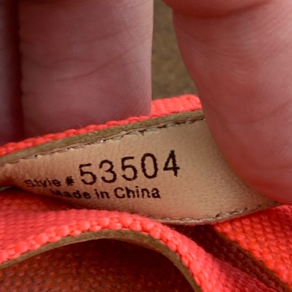 J. CREW Coral Canvas Low Wedge Ankle Strap Espadrille Sandals 53504 Women’s 9. - Picture 12 of 12